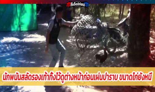 ตร. บุกบ่อนชนไก่ นักพนันสลัดรองเท้าทิ้งไว้ดูต่างหน้าก่อนเผ่นป่าราบ ขนาดไก่ยังหนี ตร. บุกบ่อนชนไก่ นักพนันสลัดรองเท้าทิ้งไว้ดูต่างหน้าก่อนเผ่นป่าราบ ขนาดไก่ยังหนี