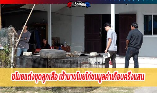 ขโมยแต่งชุดลูกเสือ ลักไก่ชนราคาเกือบครึ่งแสน ขโมยแต่งชุดลูกเสือ ลักไก่ชนราคาเกือบครึ่งแสน