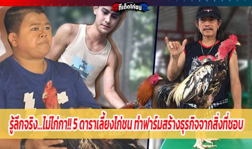รู้ลึกจริง…ไม่ไก่กา!! 5 ดาราเลี้ยงไก่ชน ทำฟาร์มสร้างธุรกิจจากสิ่งที่ชอบ รู้ลึกจริง…ไม่ไก่กา!! 5 ดาราเลี้ยงไก่ชน ทำฟาร์มสร้างธุรกิจจากสิ่งที่ชอบ