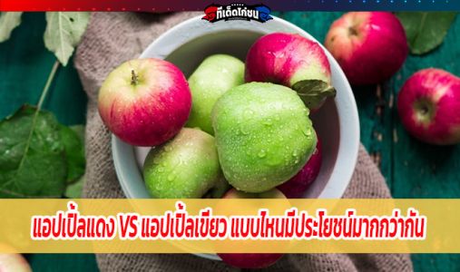 แอปเปิ้ลแดง vs แอปเปิ้ลเขียว แบบไหนมีประโยชน์มากกว่ากัน