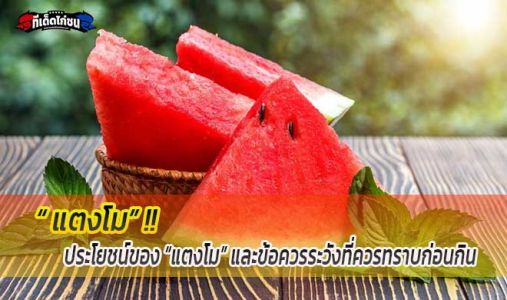 ประโยชน์ของ “แตงโม” และข้อควรระวังที่ควรทราบก่อนกิน ประโยชน์ของ “แตงโม” และข้อควรระวังที่ควรทราบก่อนกิน