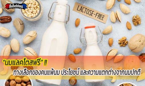 “นมแลคโตสฟรี” ทางเลือกของคนแพ้นม ประโยชน์ และความแตกต่างจากนมปกติ “นมแลคโตสฟรี” ทางเลือกของคนแพ้นม ประโยชน์ และความแตกต่างจากนมปกติ